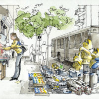 urban sketching, Buenos Aires