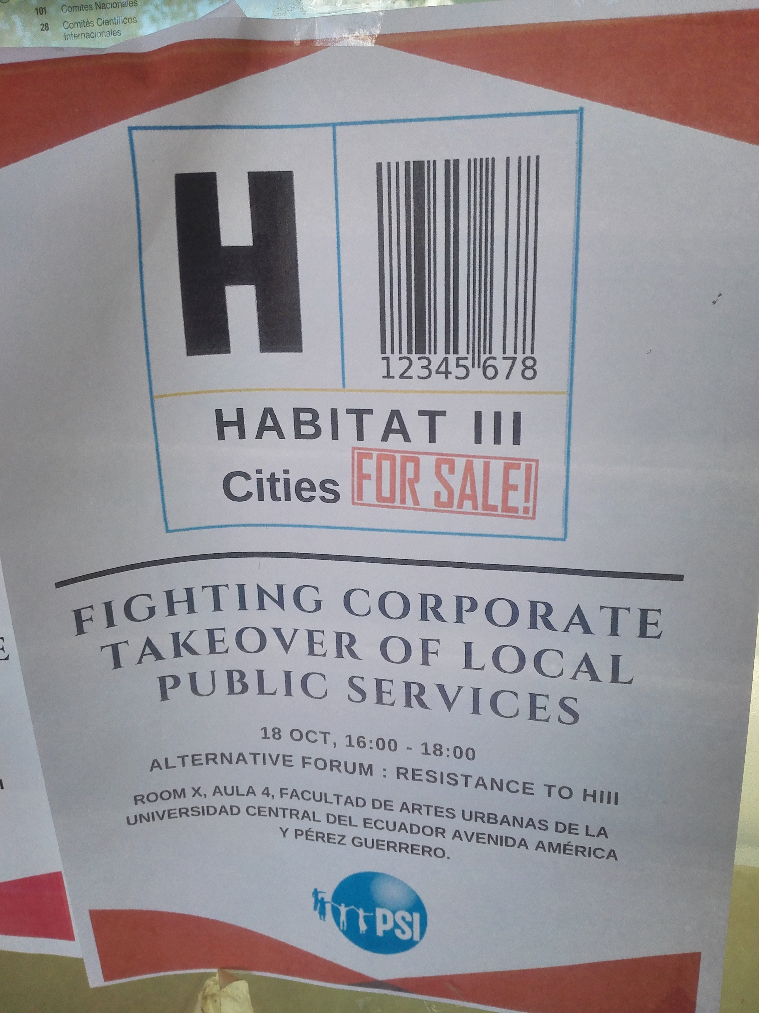 A different take on the official Habitat III logo...