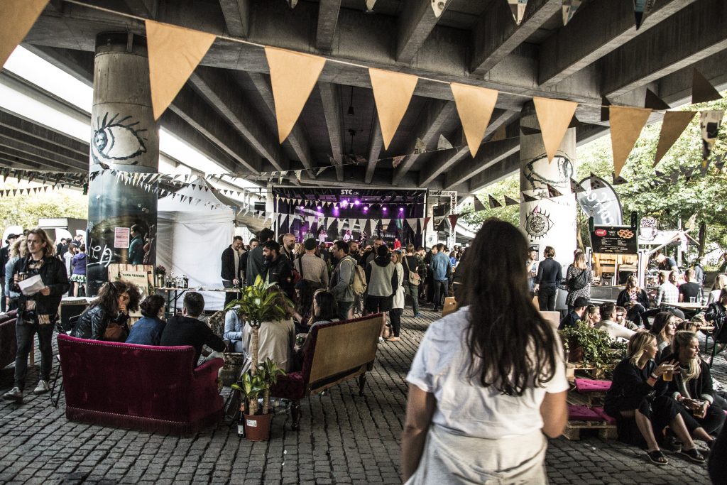 Urban13 in Copenhagen is a great example of placemaking, turning the space under a bridge into a lively community centre with a regular festival. Image: Urban13/Rune Svenningsen